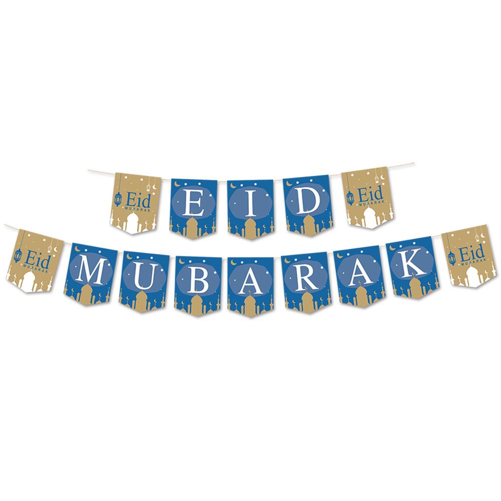 Eid Mubarak Pennant Bunting Banner