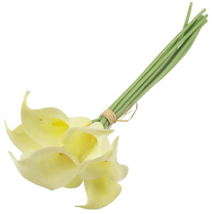 8x Real Touch Calla Lilies