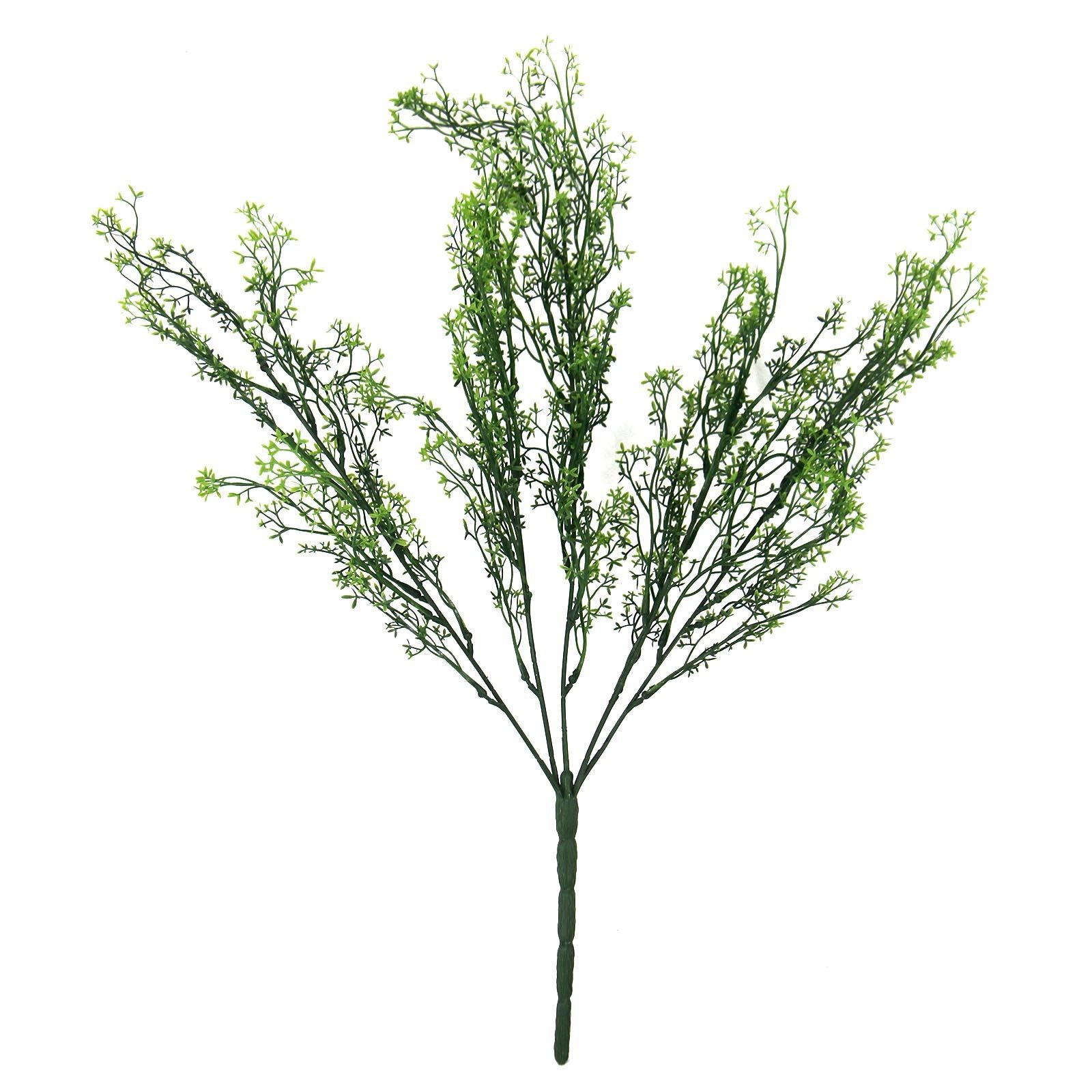 Plastic Wispy Foliage Bunches with Coloured Tips