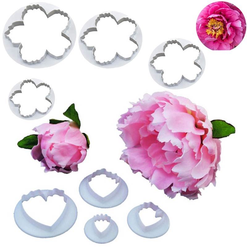 Peony Flower Cookie Cutter Sets