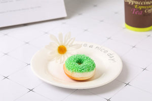 Set of 6 Real Touch Artificial Mini Donuts