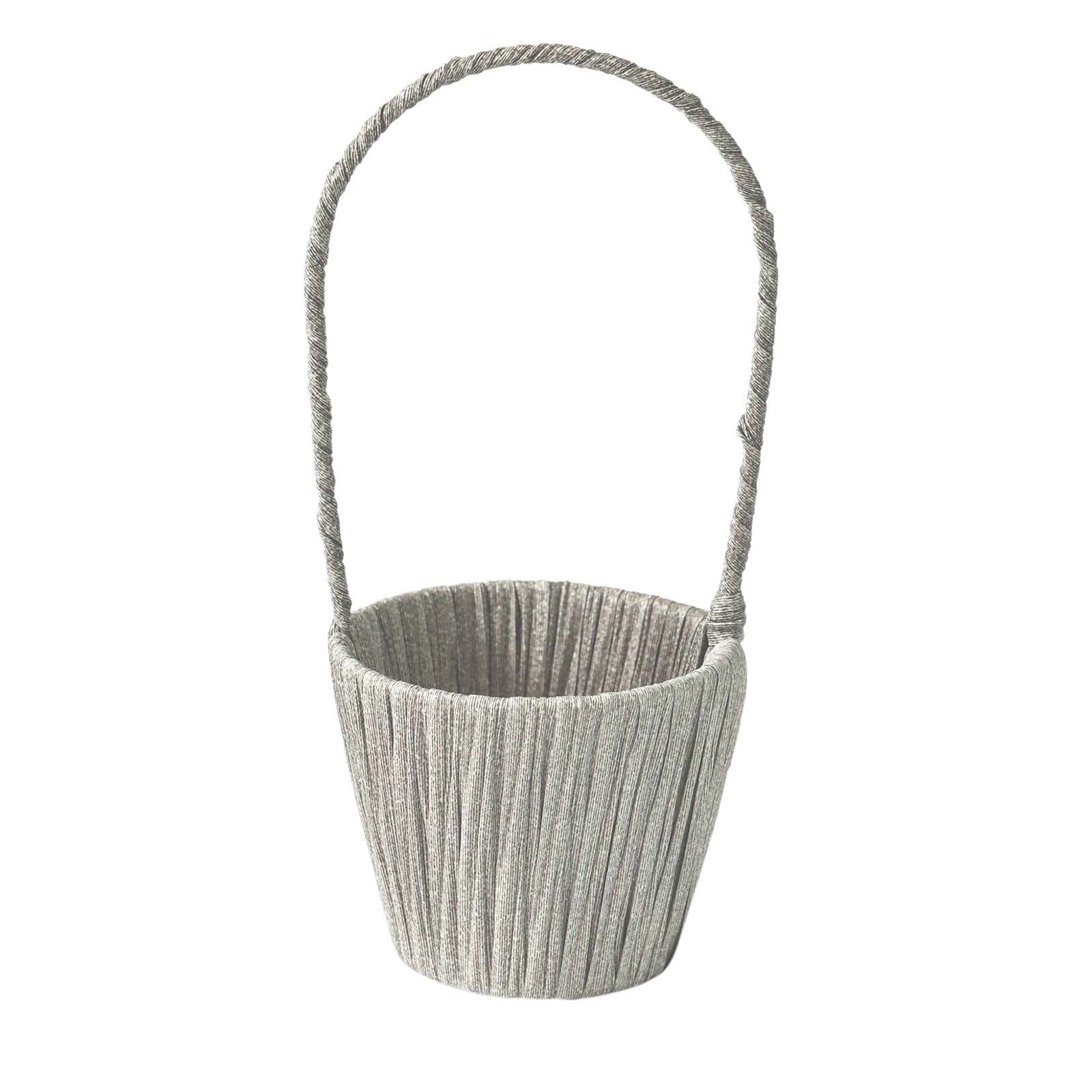Steel and Hessian Tall Handle Baskets