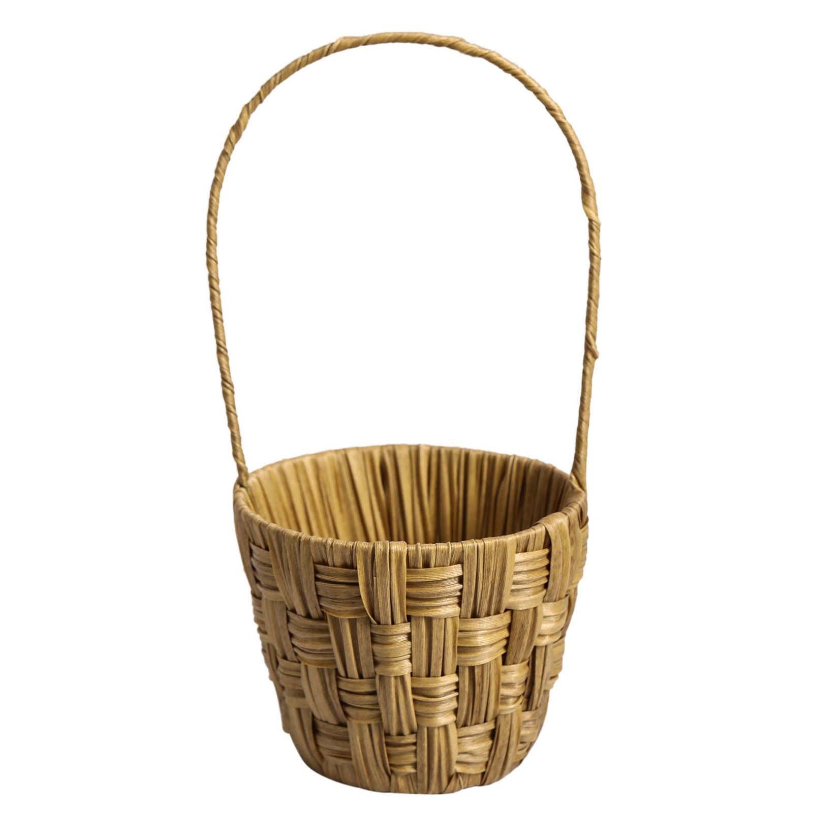 Steel and Hessian Tall Handle Baskets