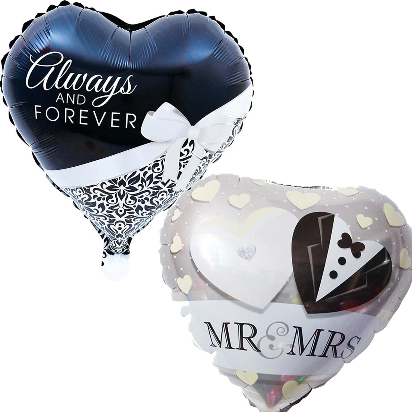 Set of Two 18" Round Wedding Balloons
