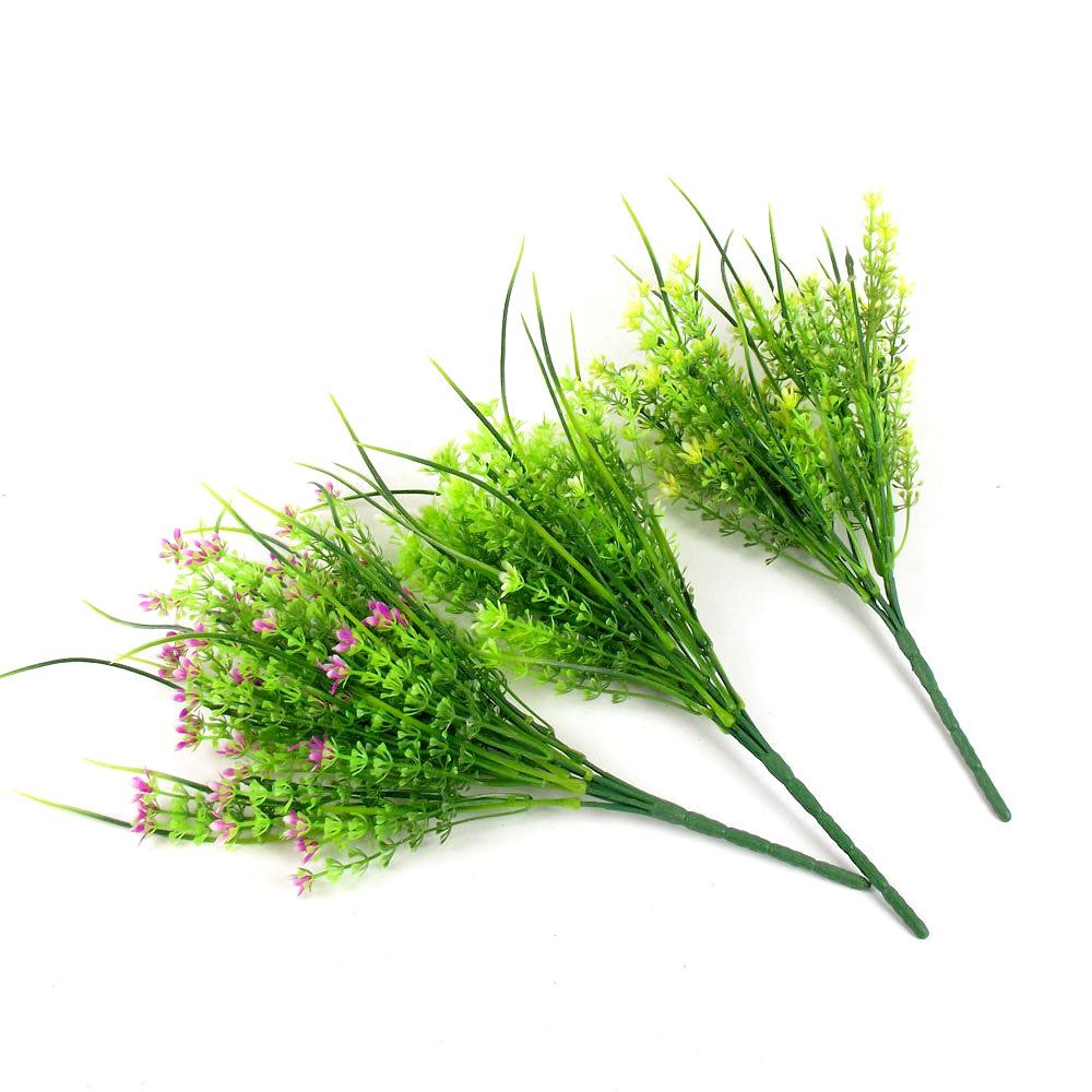 10x Plastic Foliage Bunches