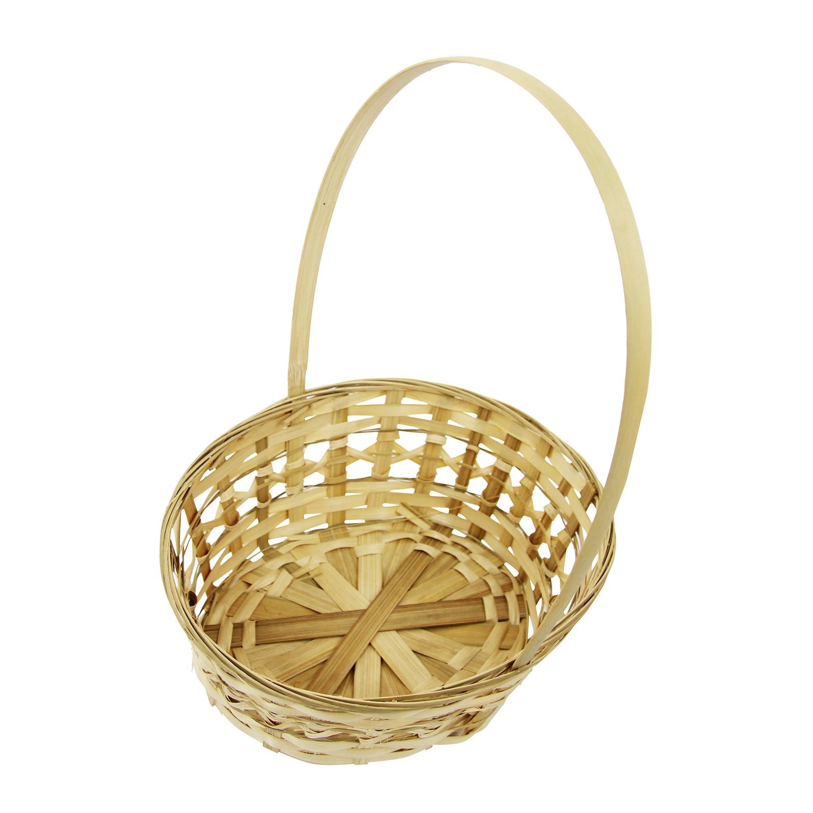 Set of 4 Tall Tribal Wicker Baskets