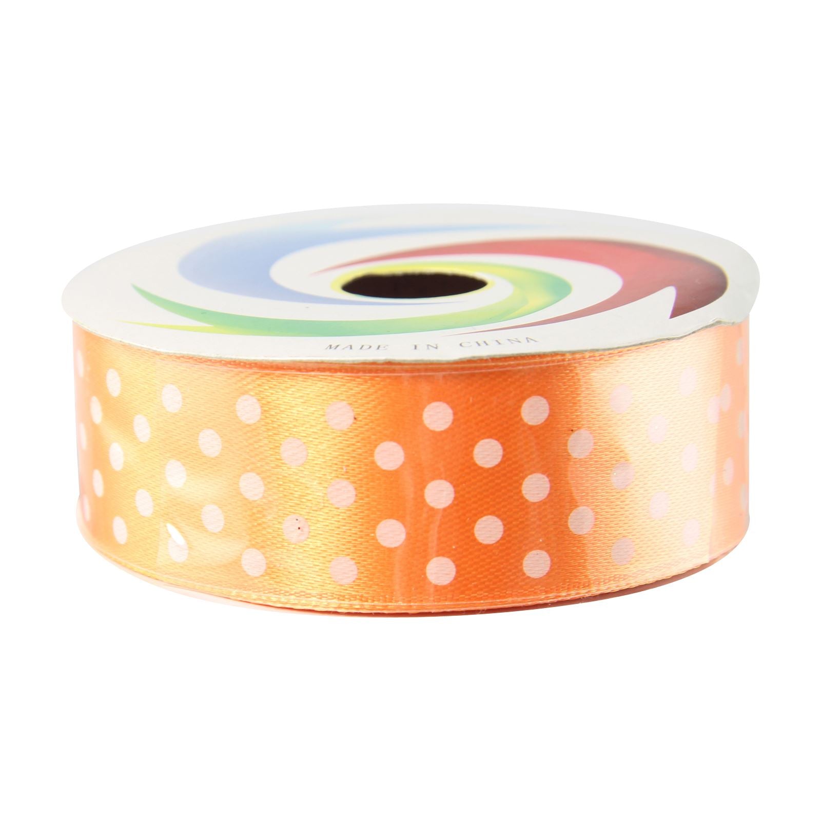 25mm Polkadot Shiny Satin Ribbon