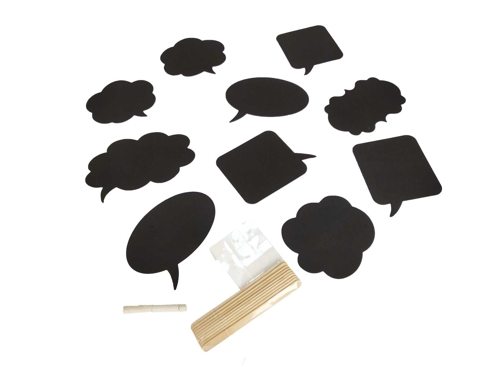 Set of 10 Mini Chalkboard Place Cards