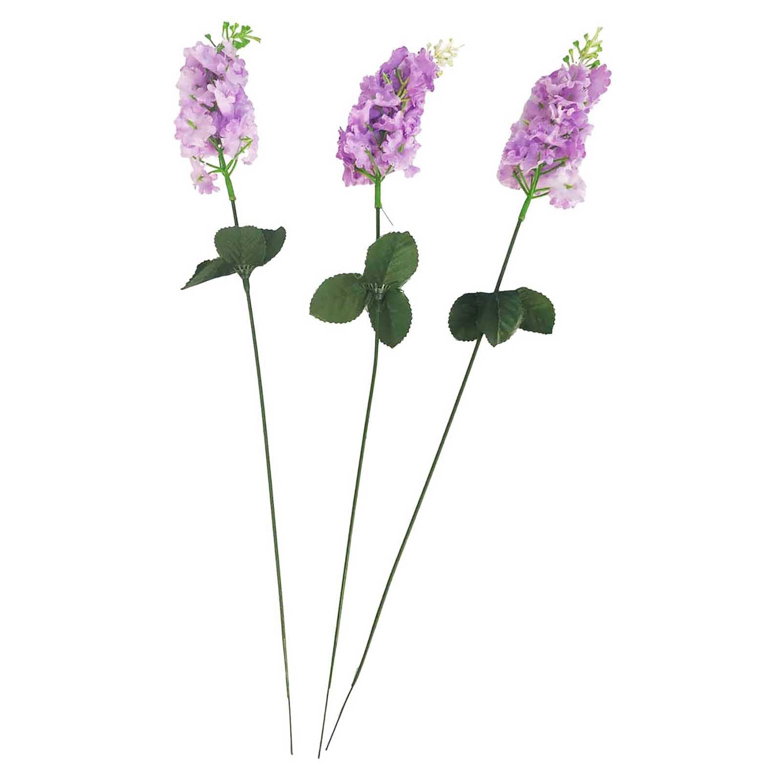 3x Small Lavender Flower Stems