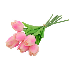 Bundle of 6 Real Touch Tulips