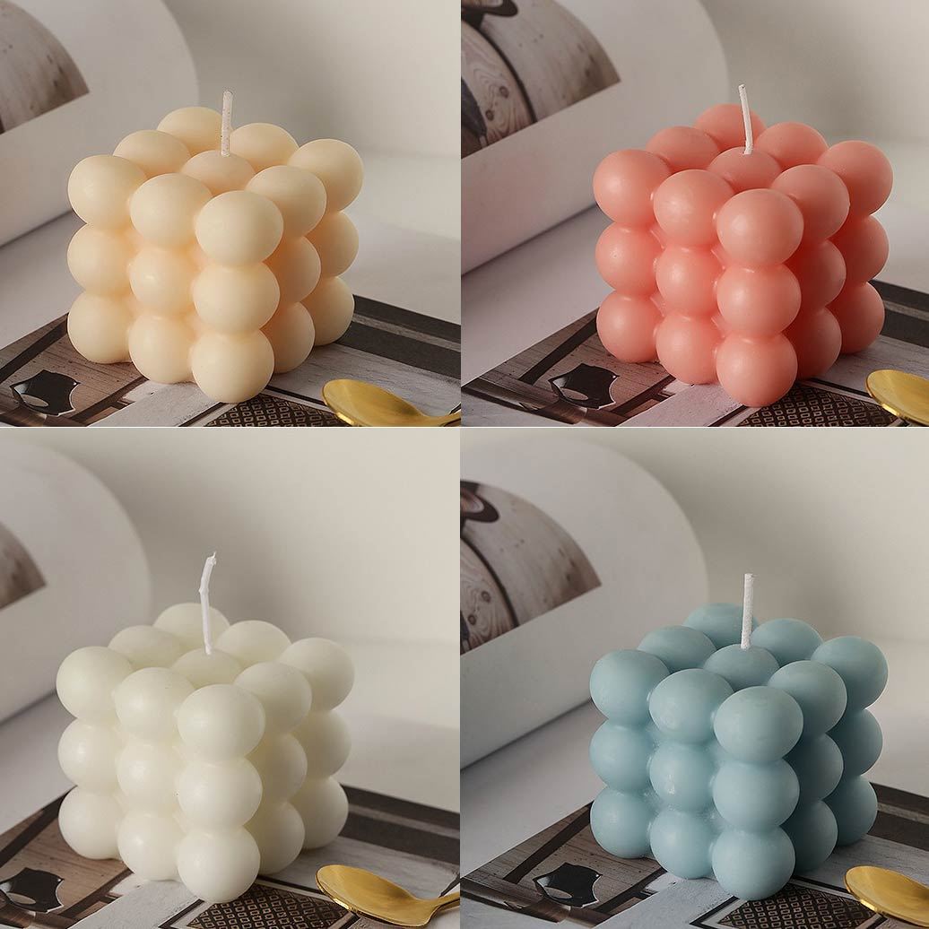 2x Scented Cube Bubble Candles