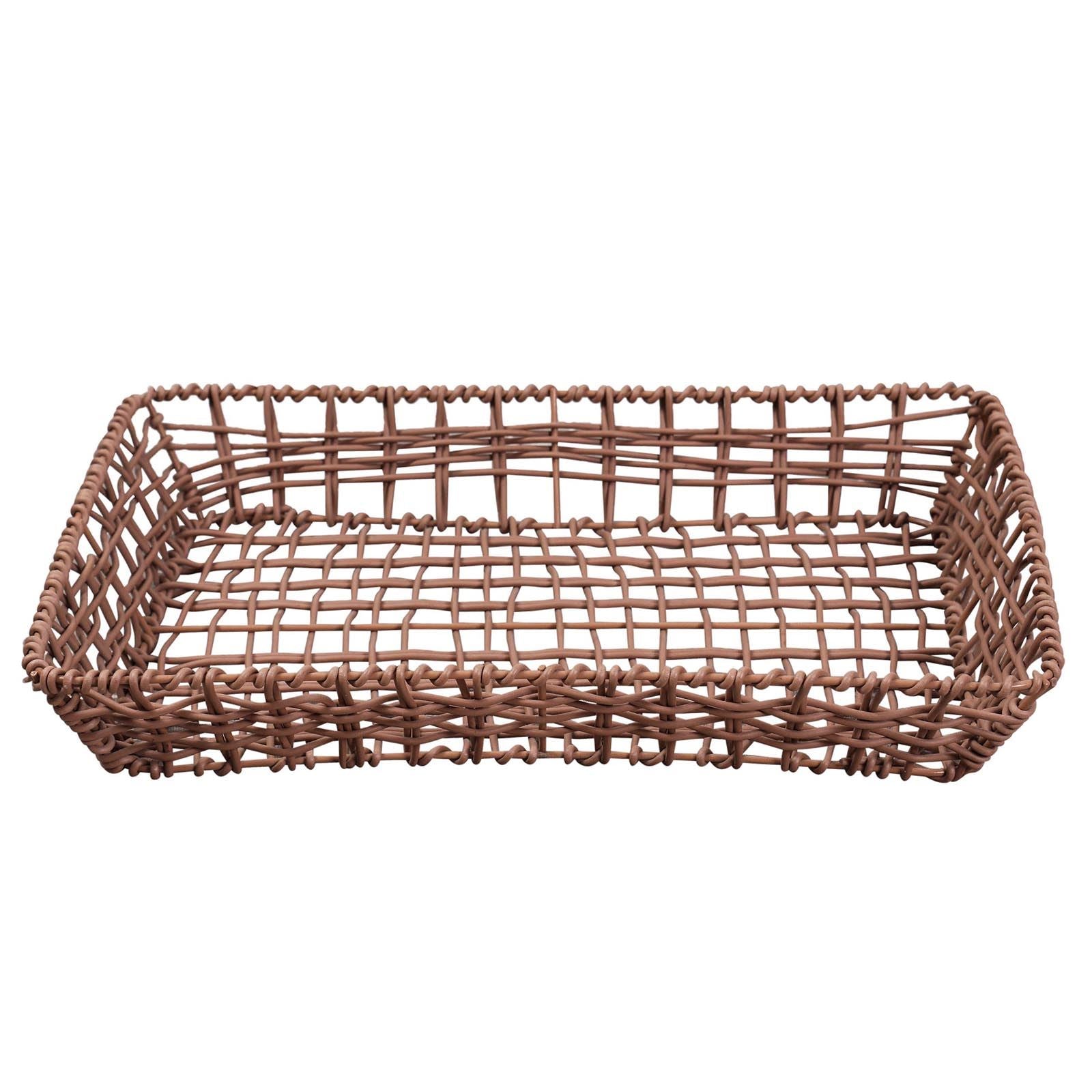 Large Coated Metal Tray Baskets