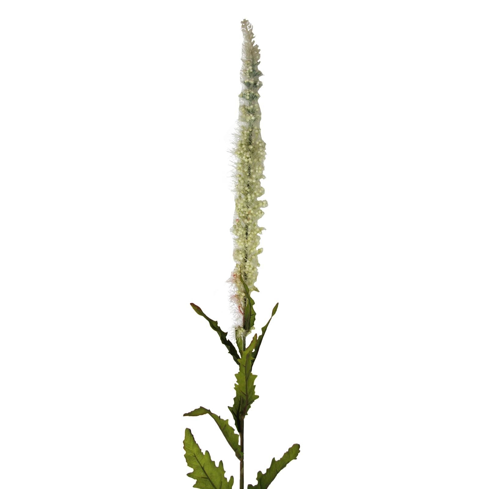 Cream Flocked Berry Spray