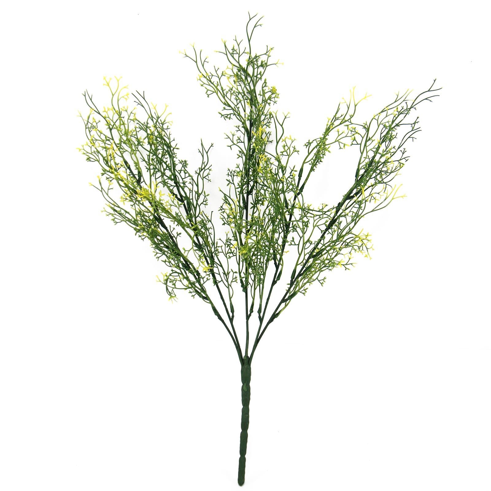 Plastic Wispy Foliage Bunches with Coloured Tips