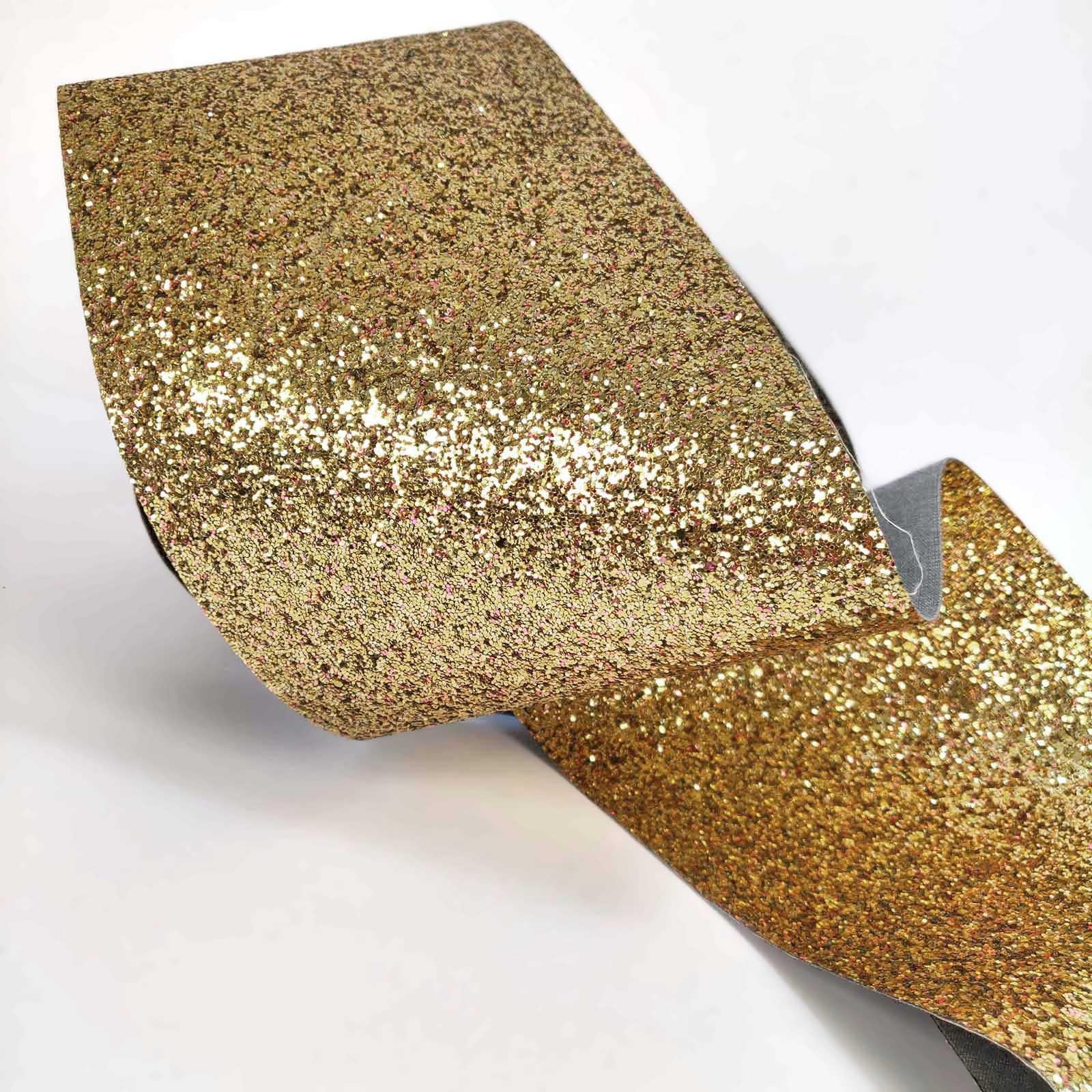Chunky Glitter Fabric Wallpaper 16cm Borders