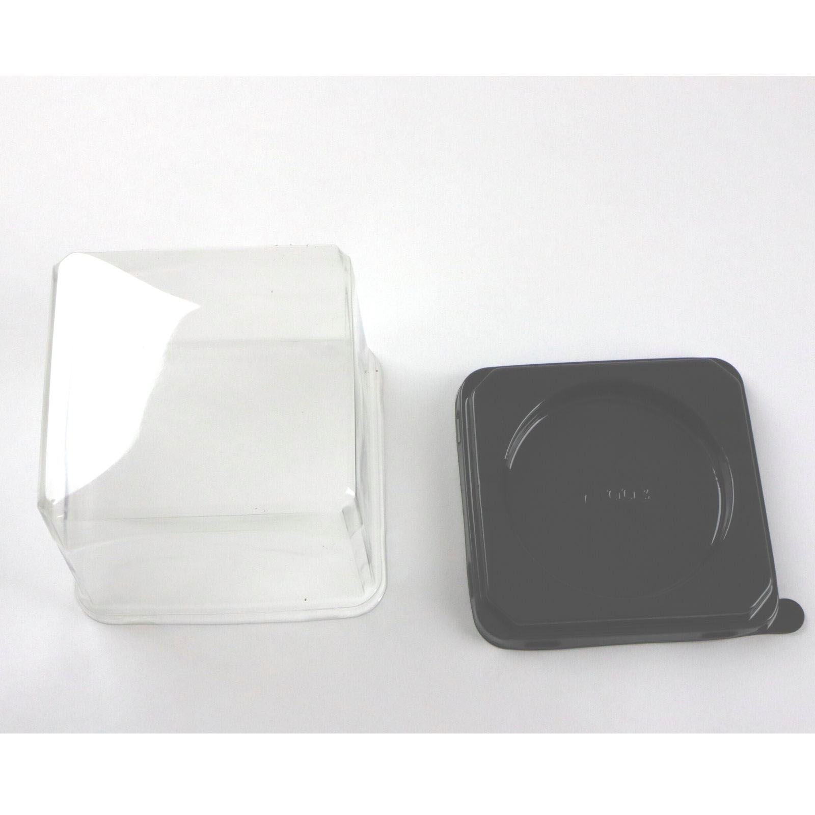 Mini Bento Cake Display Box - Clear Transparent PVC 4 Inch