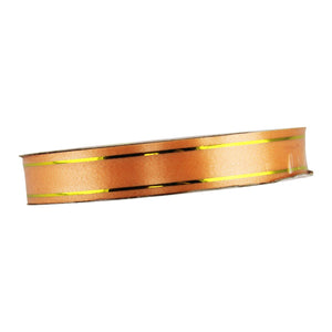 18mm Gold Striped Poly Ribbon