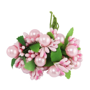 Small Bunch of Pearl and Stamen Embellishment Flowers