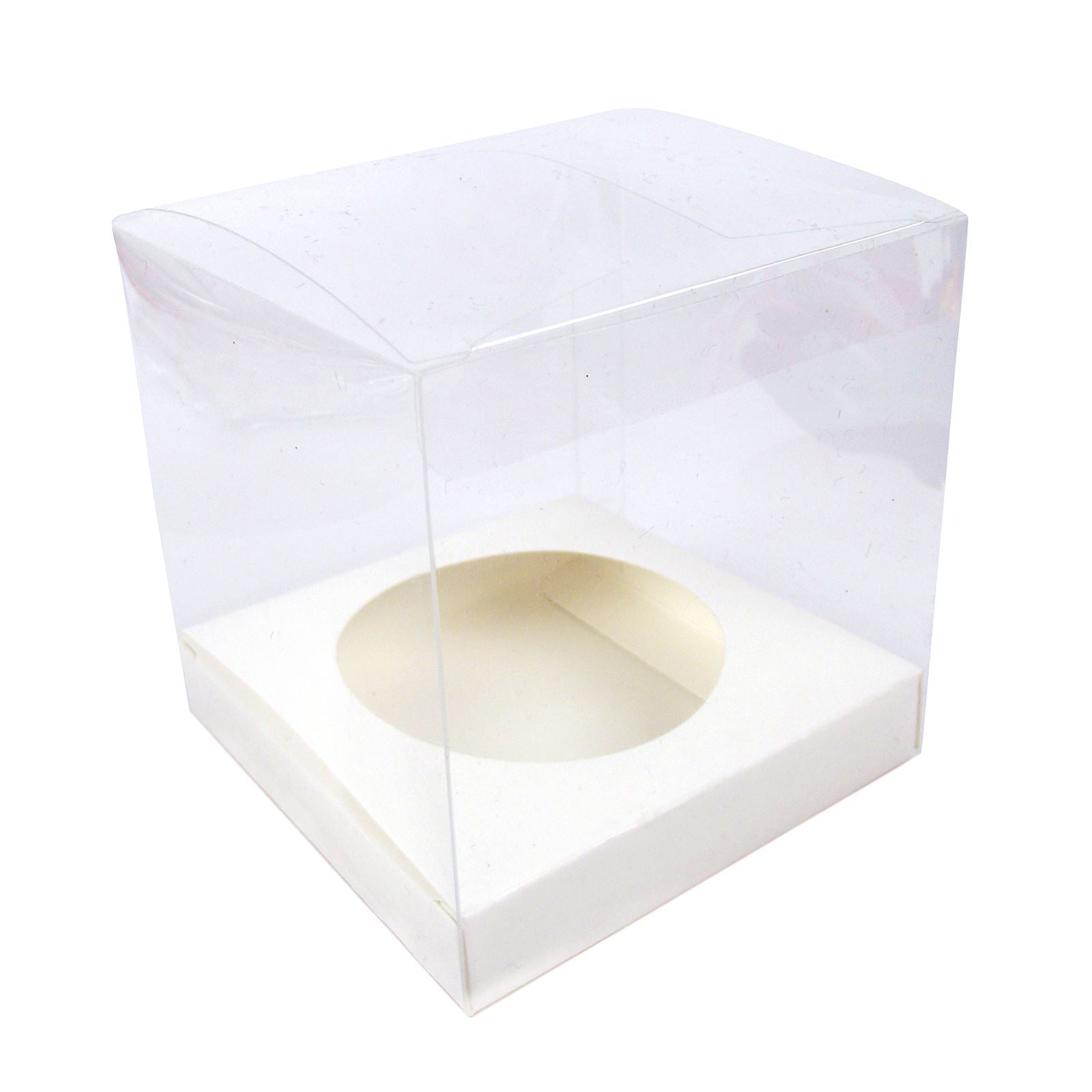 8cm Clear Cube Cupcake Boxes