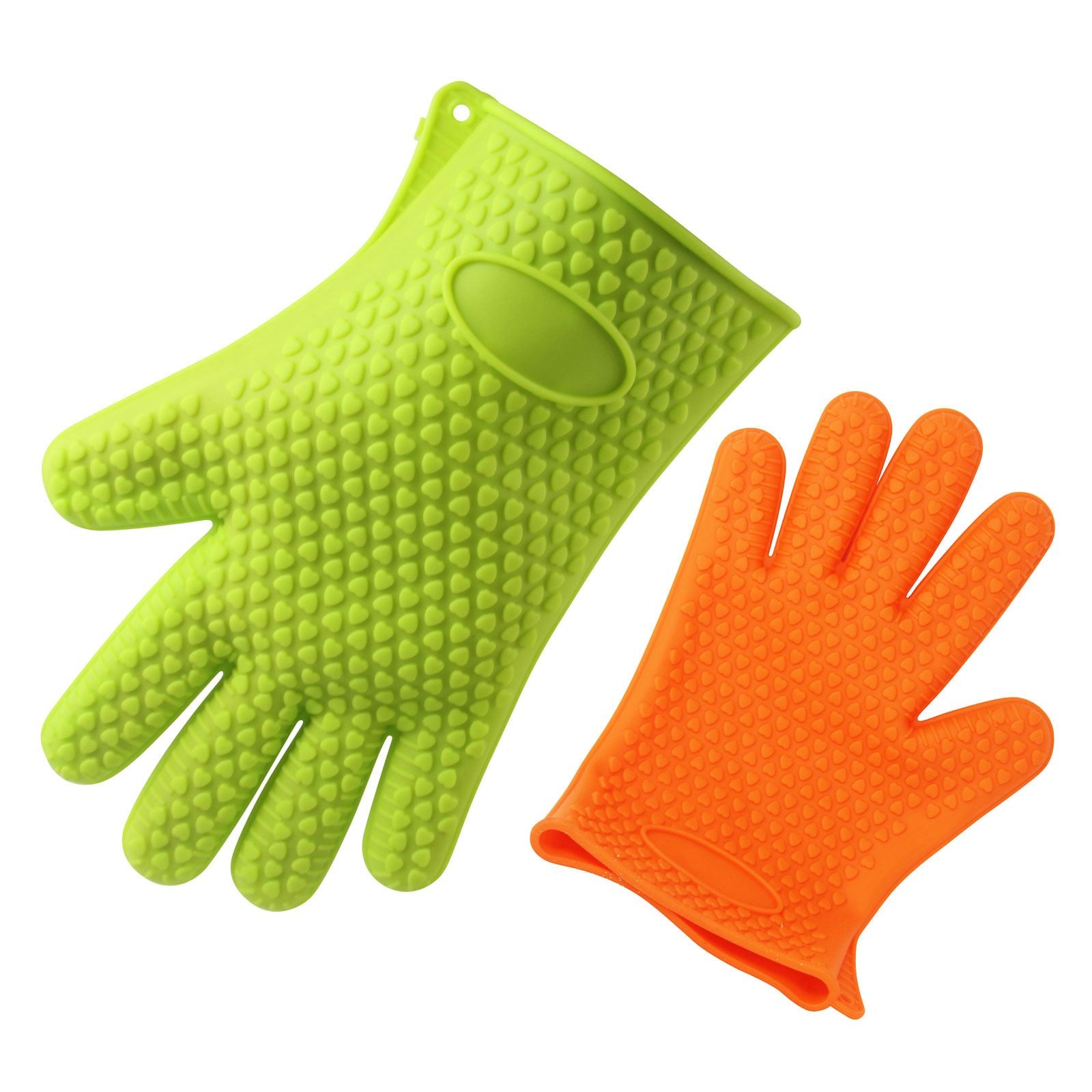 Heat Resistant Silicon Oven Mitts Basics (No Lining)