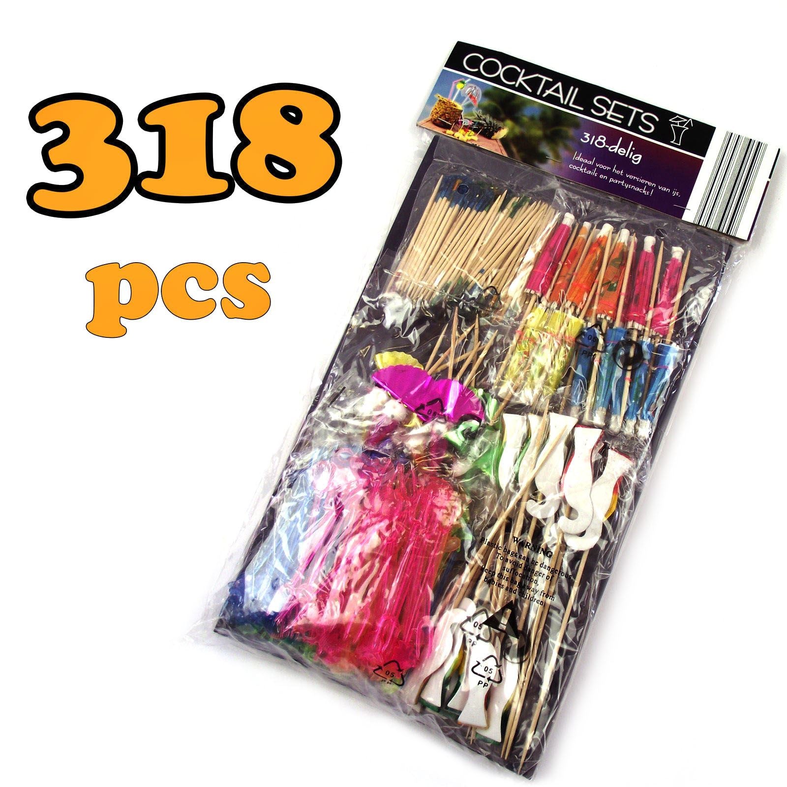 318 Piece Cocktail Drink Accessory Pack