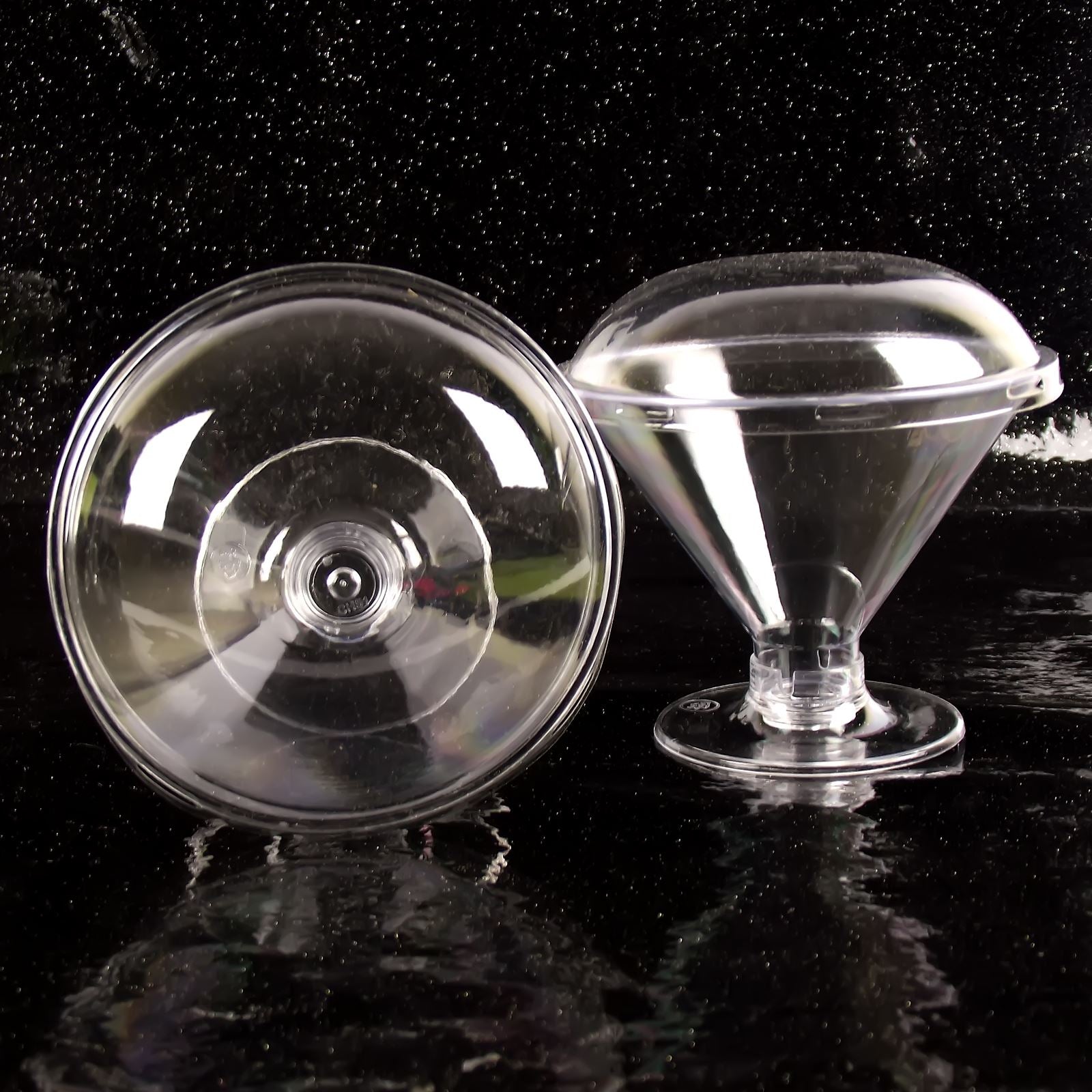 Canape Dishes Martini 9.5cm Disposable Dessert Cups (H)