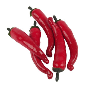 10x Large Artificial Chillies