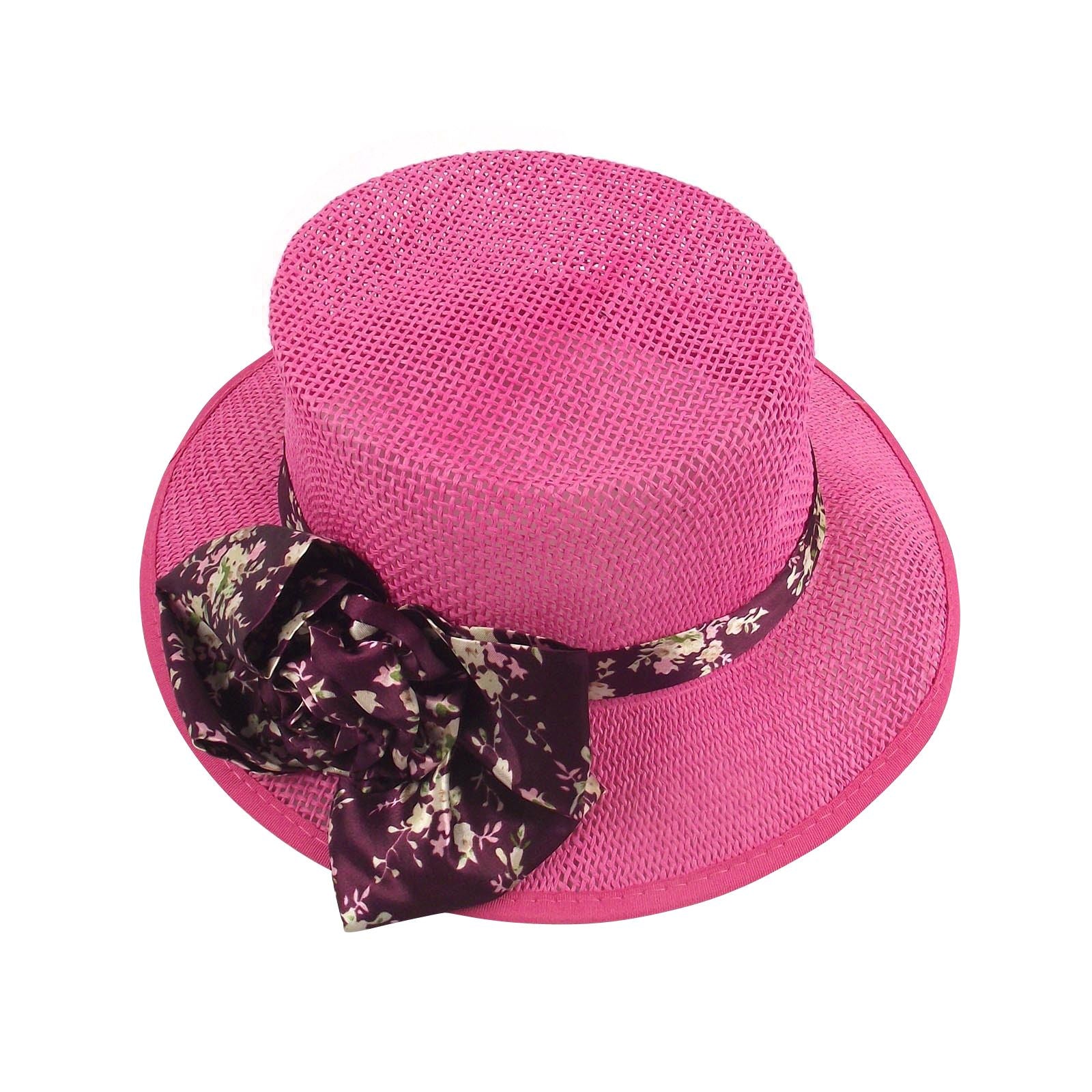 Ladies Straw Summer Hat with Bow