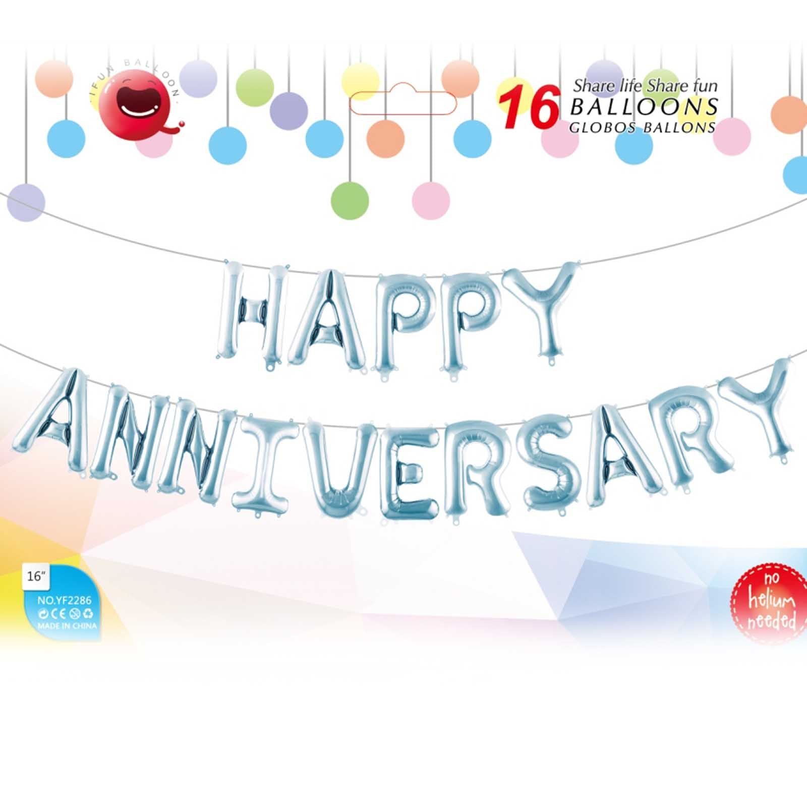 Sets of Premium Occasion Balloons - Anniversary
