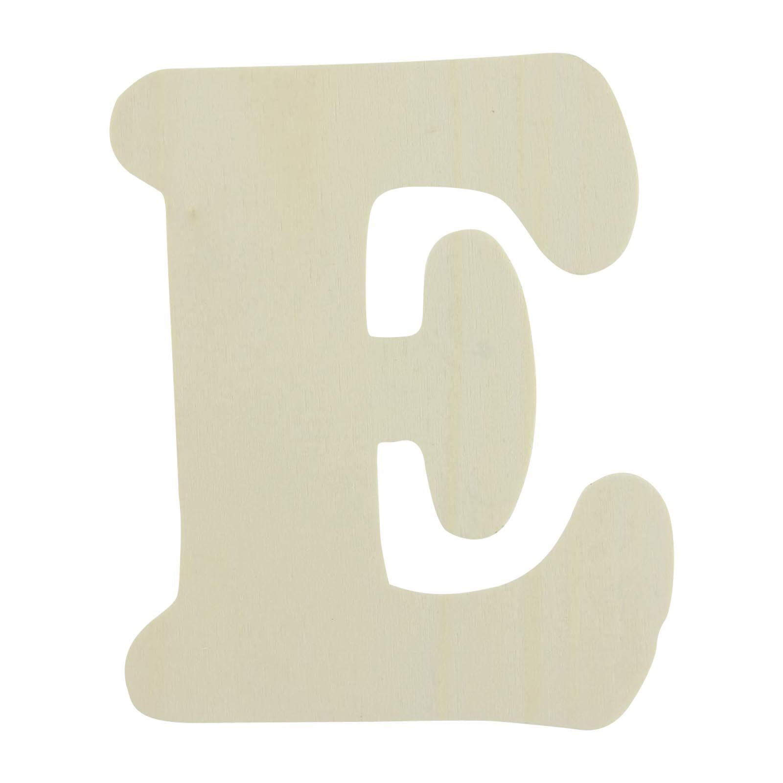 Large Natural Wood Flat Alphabets