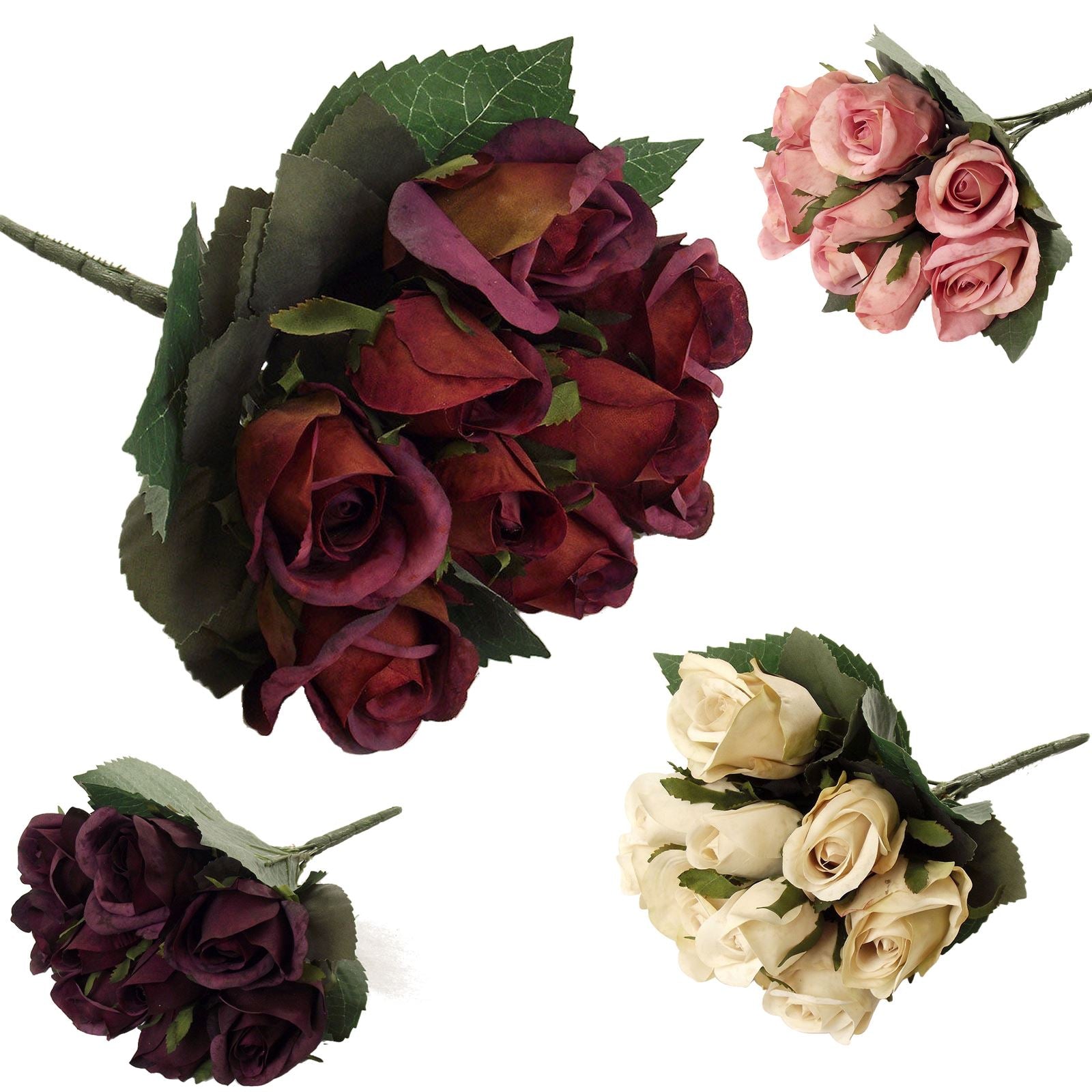Vintage Rose Bud Bouquet