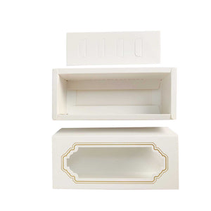 Premium White Windowed Macaron Boxes