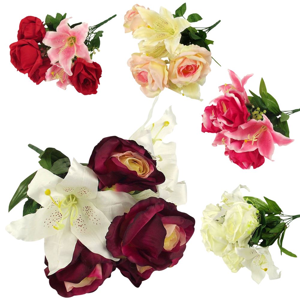 Large Rose and Lily Bouquet