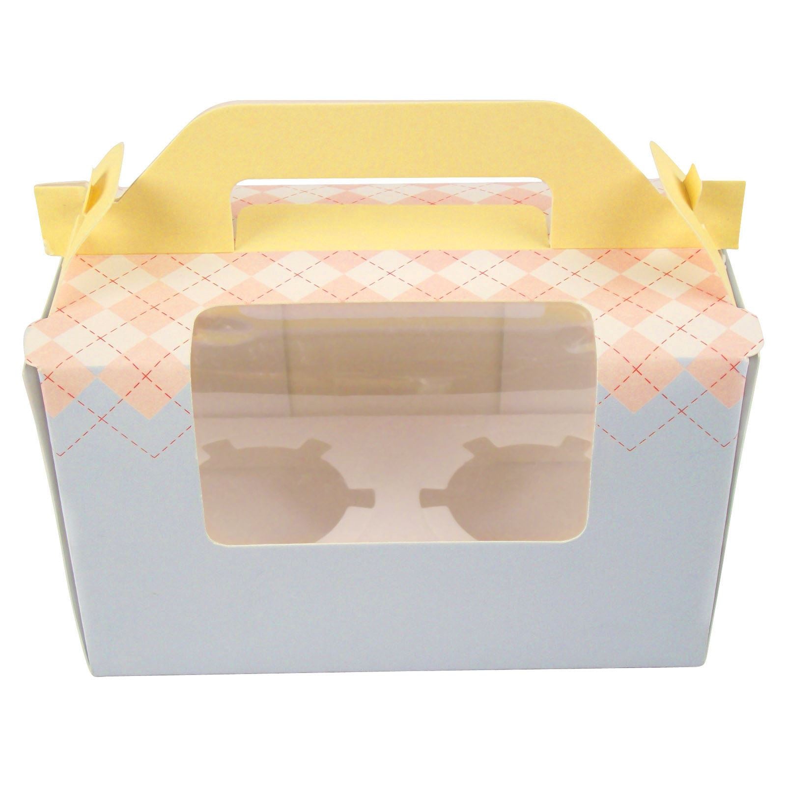 2 Cupcake Vintage Box with Handle