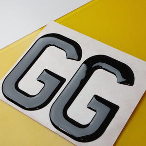 10x Wholesale Gel Letters for Number Plates