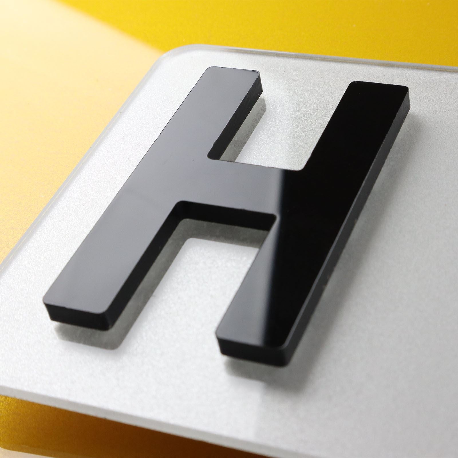 10x 5mm Gloss X-Thick Acrylic 3D 4D Number Plate Letters Digits Wholesale