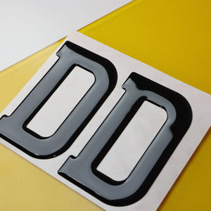 10x Wholesale Gel Letters for Number Plates