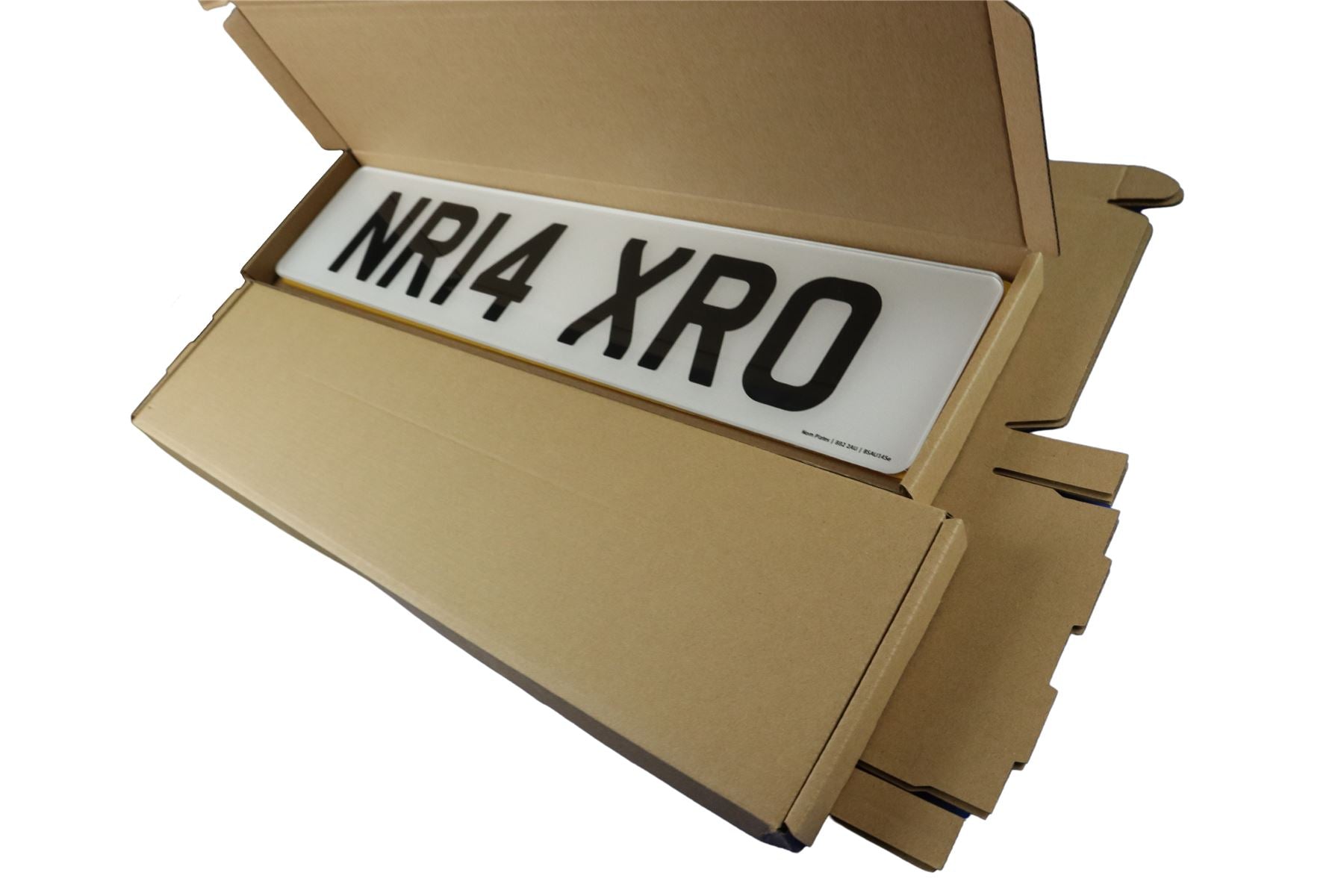 Corrugated Cardboard Number Plate Packaing Boxes