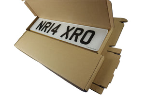 Corrugated Cardboard Number Plate Packaing Boxes
