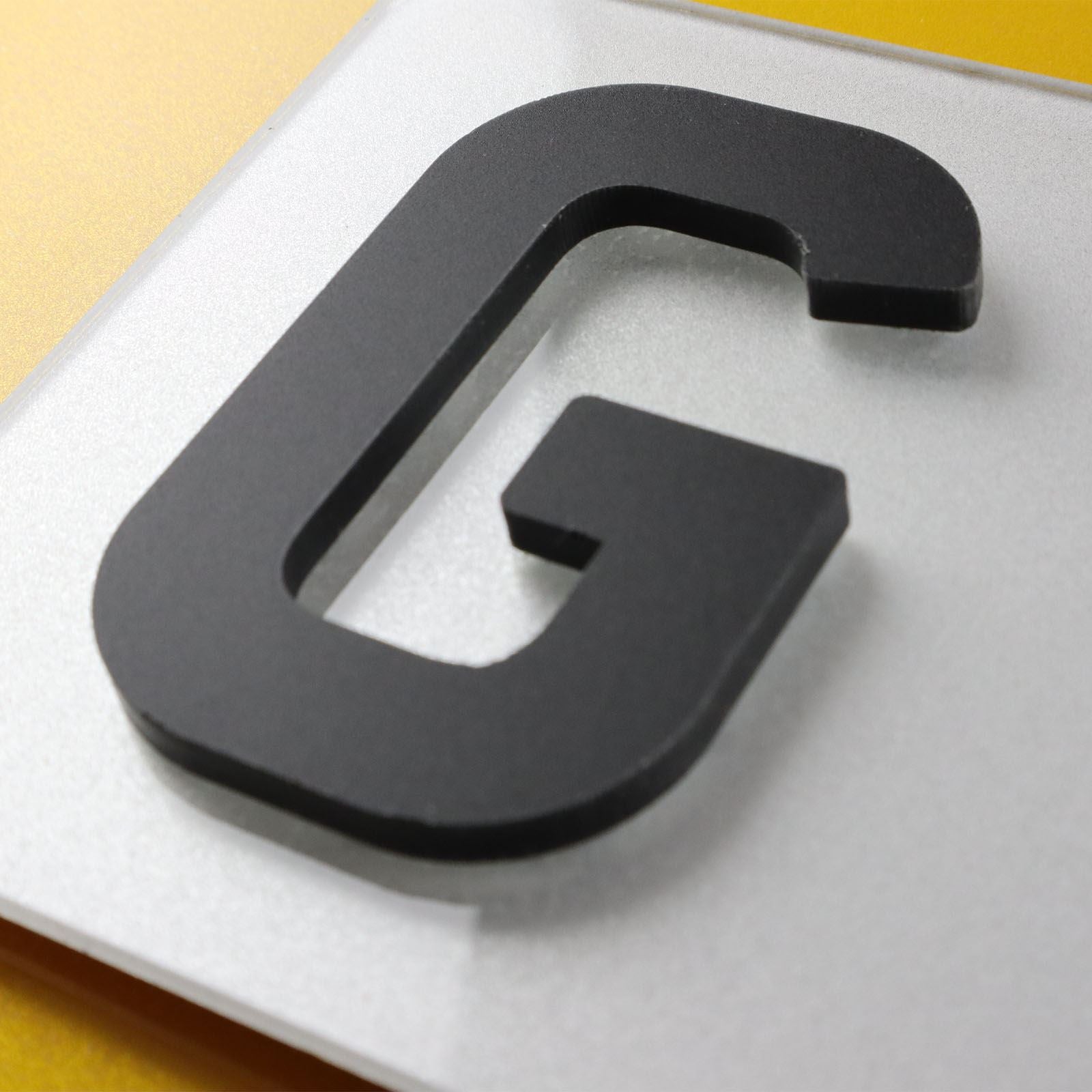 10x 5mm Matte X-Thick Acrylic 3D 4D Number Plate Letters Digits Wholesale