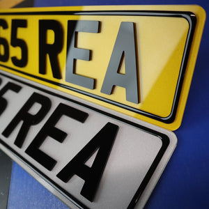 Meena Lite Exclusive 4d Acrylic Number Plate Borders