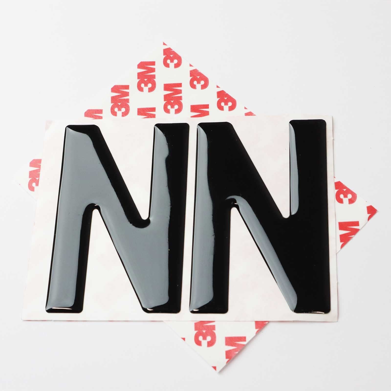 10x Wholesale Gel Letters for Number Plates
