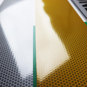 Honeycomb Show Plate Reflectives with Light Tint