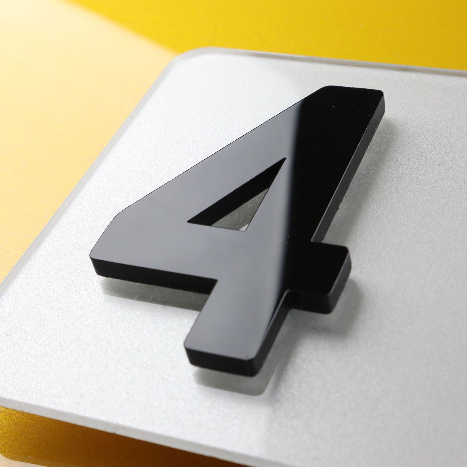 10x 5mm Gloss X-Thick Acrylic 3D 4D Number Plate Letters Digits Wholesale