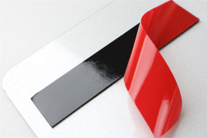 Number Plate Sticky Pads with Red Film