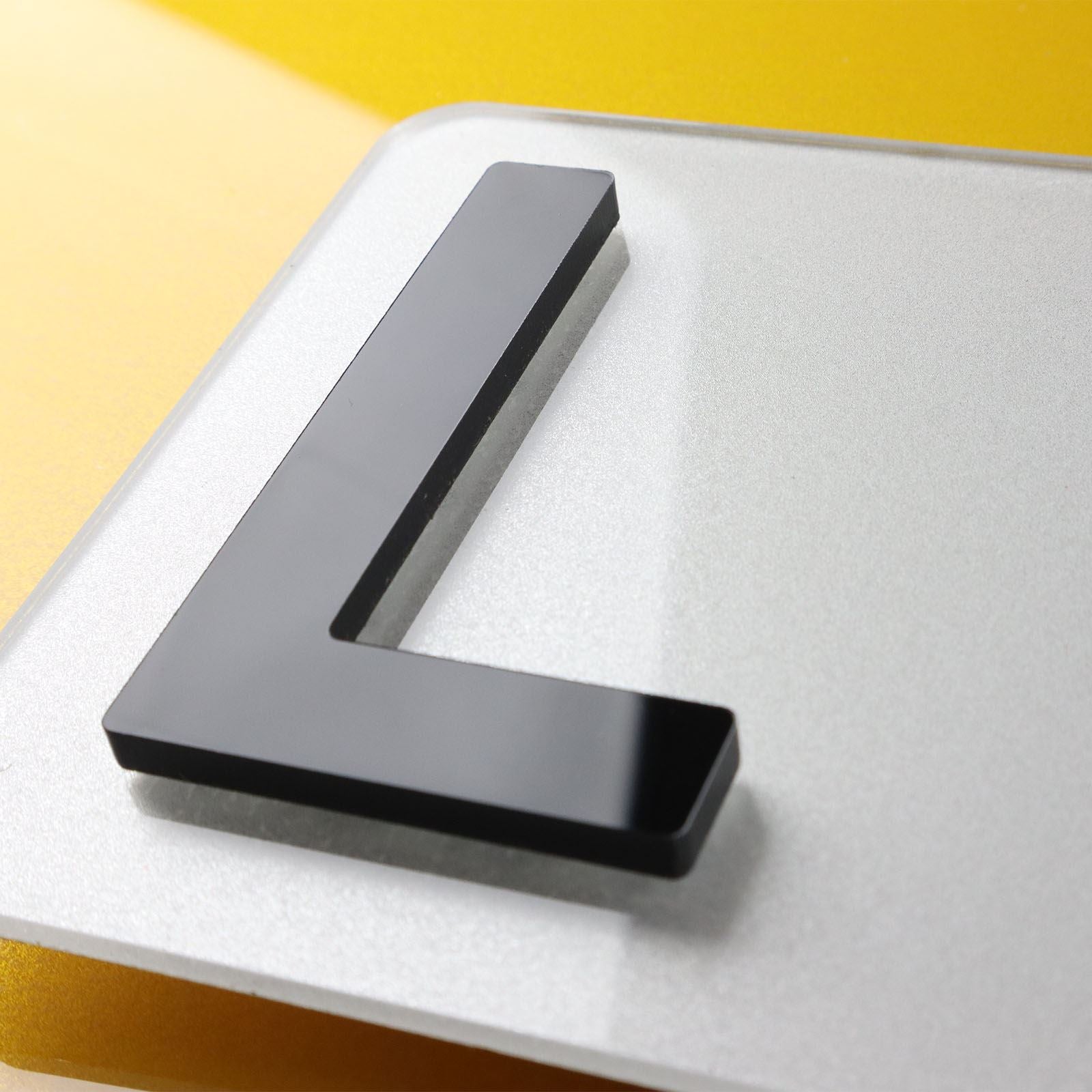 10x 5mm Gloss X-Thick Acrylic 3D 4D Number Plate Letters Digits Wholesale