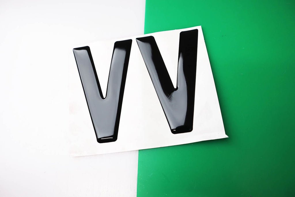 10x Wholesale Gel Letters for Number Plates