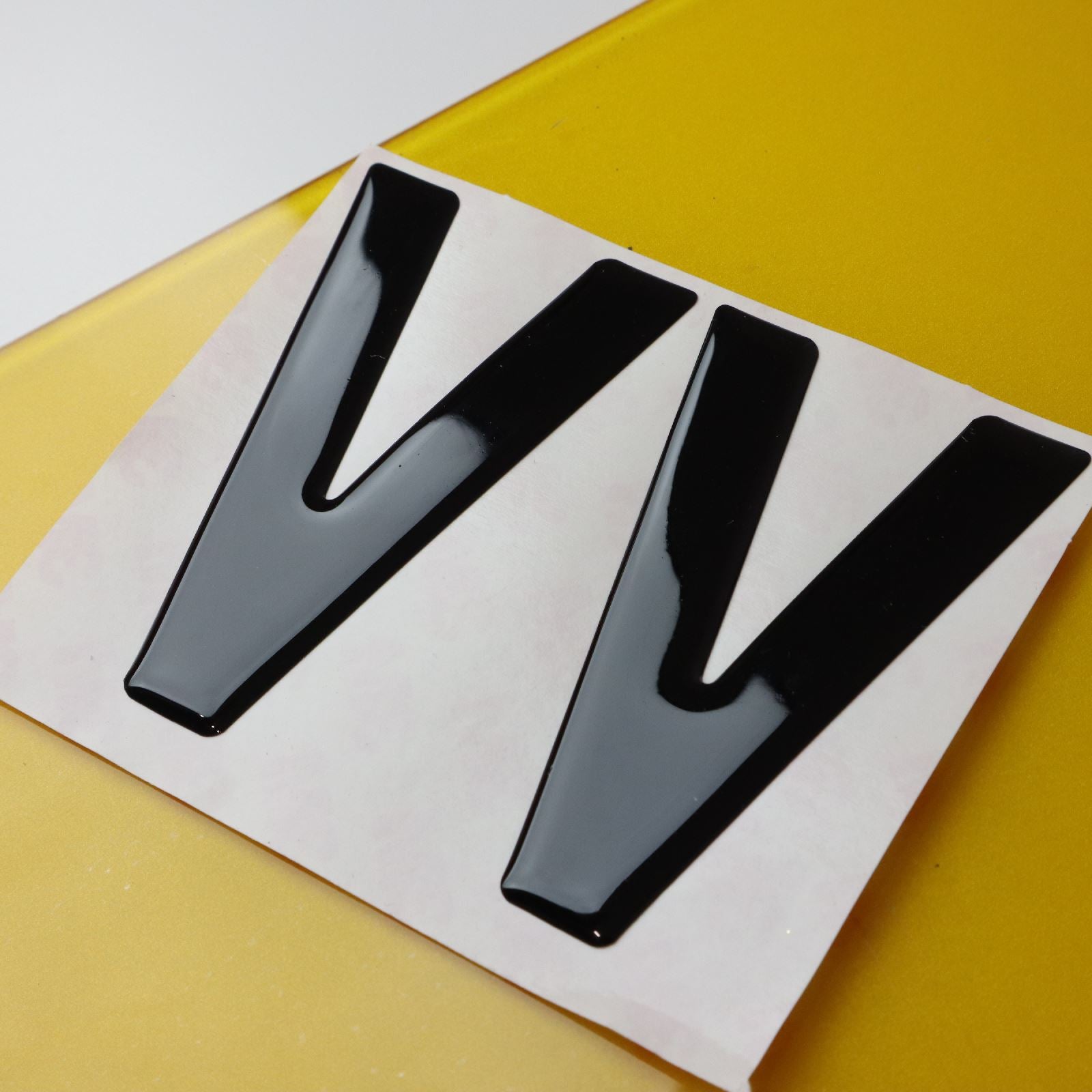 10x 3mm Gloss Acrylic 3D 4D Car Number Plate Letters Digits Wholesale