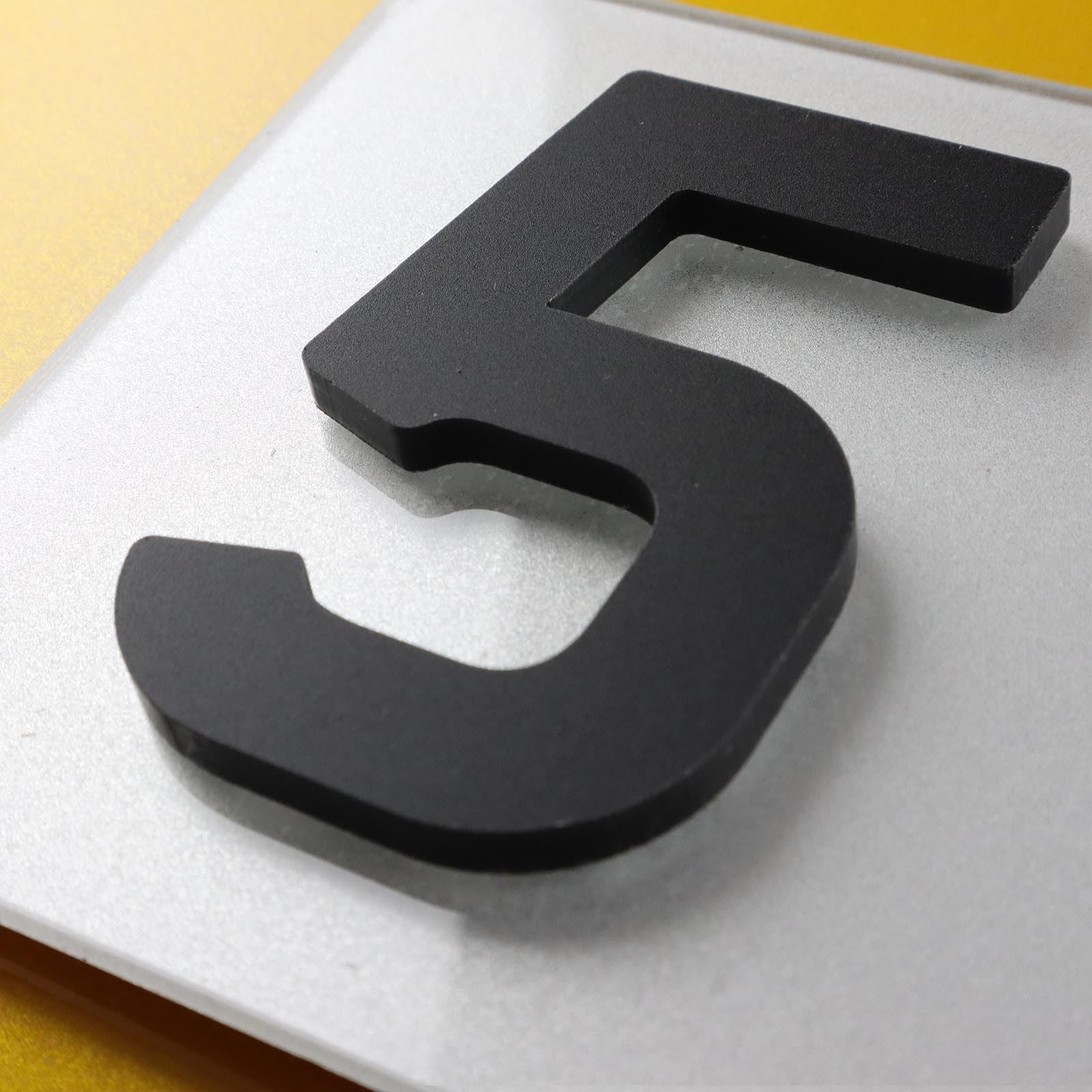 10x 5mm Matte X-Thick Acrylic 3D 4D Number Plate Letters Digits Wholesale