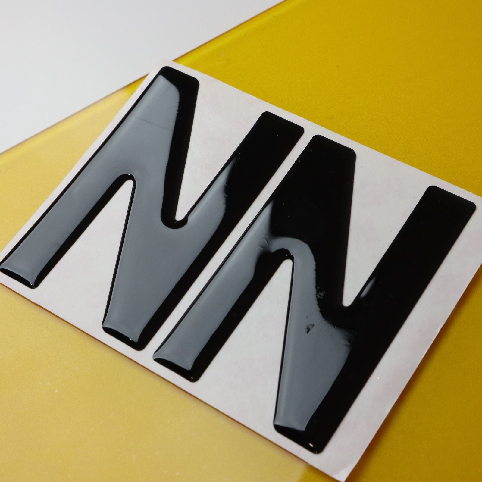 10x 3mm Gloss Acrylic 3D 4D Car Number Plate Letters Digits Wholesale